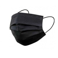 Masque chirurgical de type IIR de couleur noire à trois couches et marquage CE (Boîte de 50 unités) Masque chirurgical de type IIR de couleur noire à trois couches et marquage CE (Boîte de 50 unités)